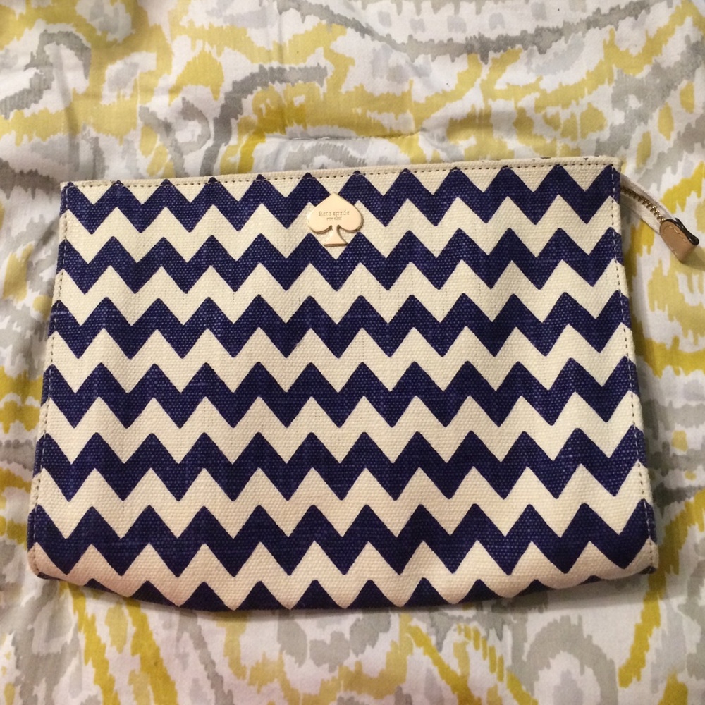 Kate Spade chevron clutch